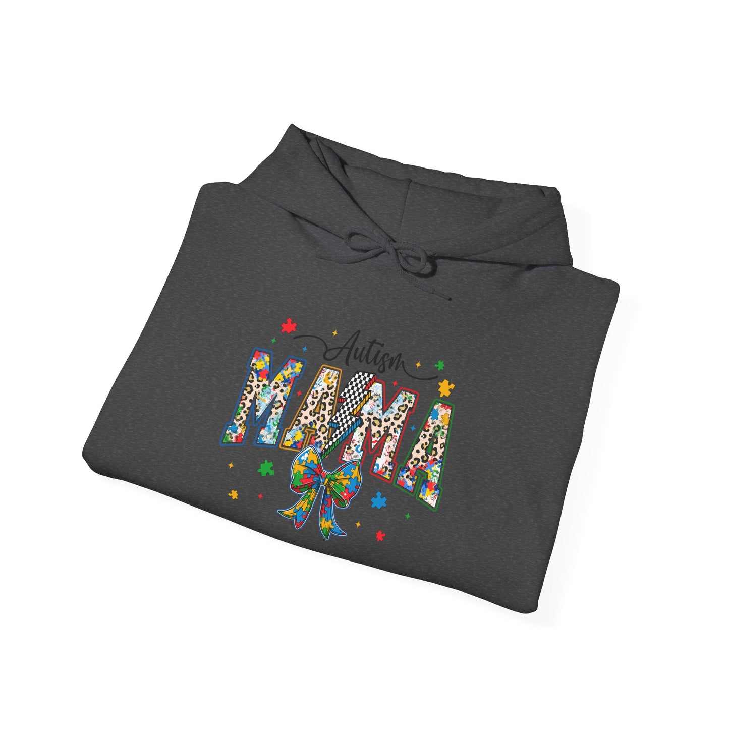 Mama Floral Ribbon Hoodie — Personalized "Mama" Design with Awareness Bow