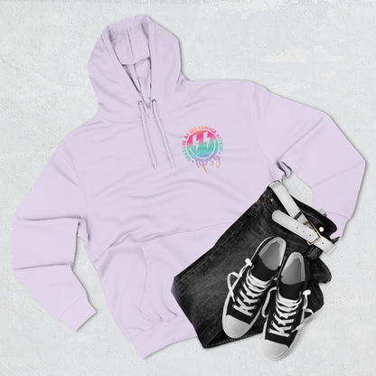 Gettin' Tipsy Camper Hoodie — Retro Pastel Camping Graphic Fleece