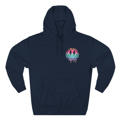 Gettin' Tipsy Camper Hoodie — Retro Pastel Camping Graphic Fleece