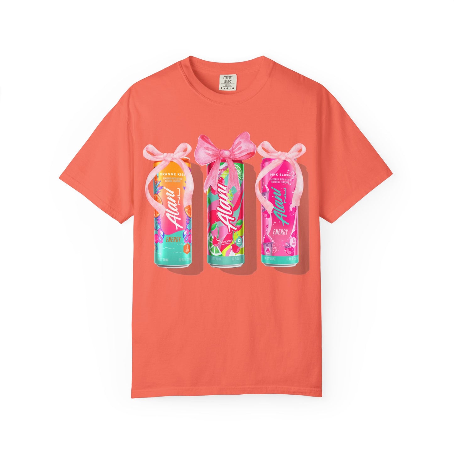 Aloha Soda Trio T-Shirt — Tropical Pink Beverage Graphic Tee