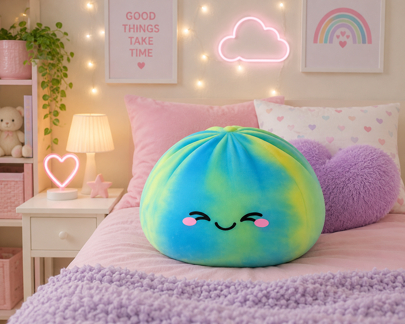 🩵 Aurora Dumpling Pillow