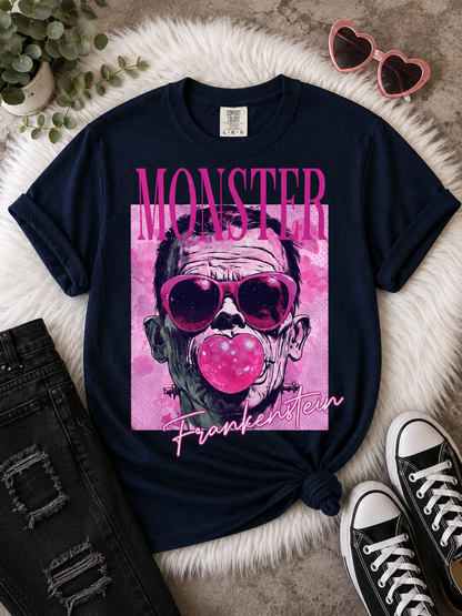Frankenstein Monster Bubblegum Graphic T-Shirt