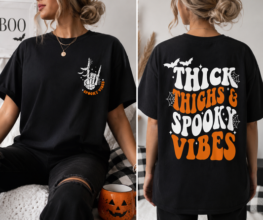 Thick Thighs & Spooky Vibes T-shirt