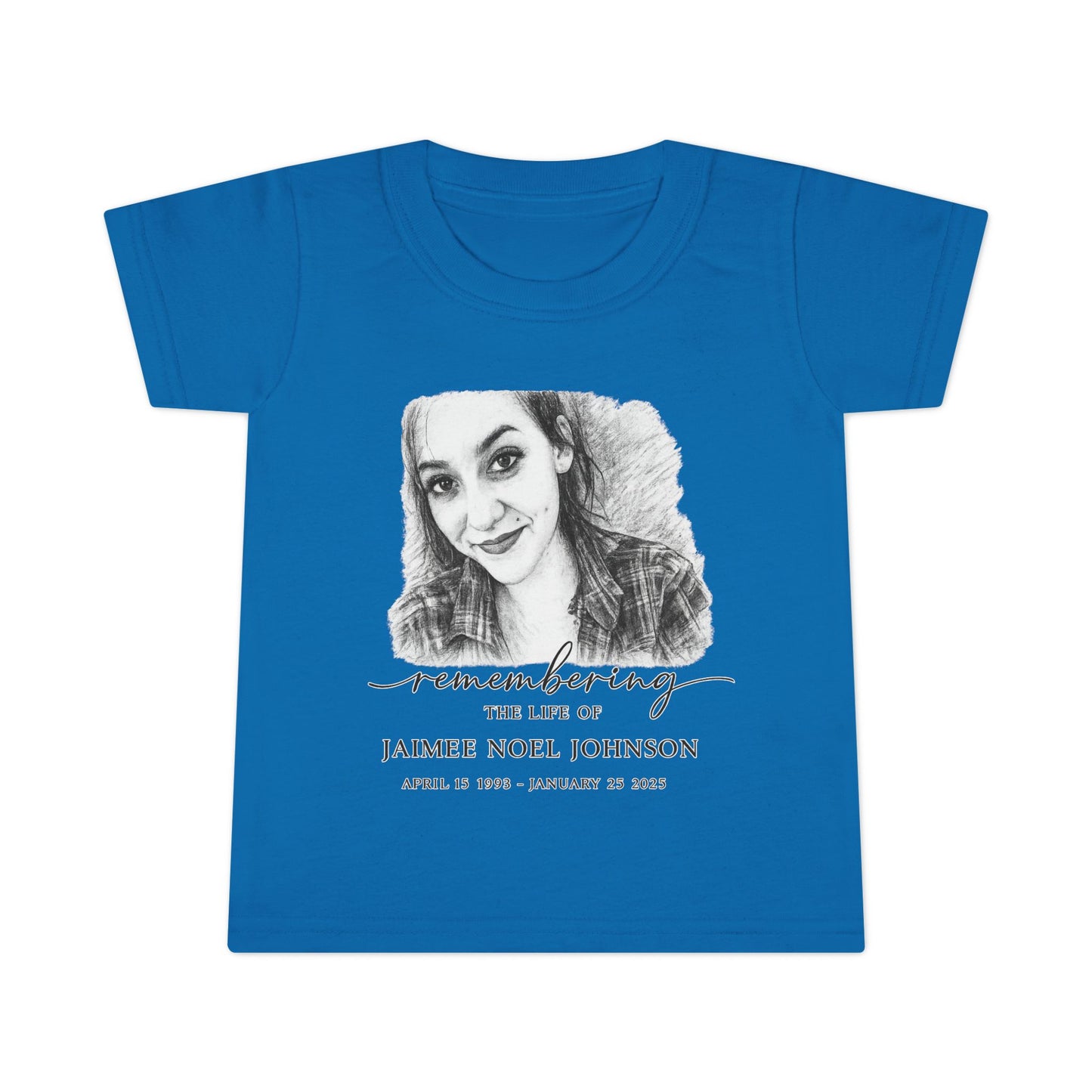 Toddler T-Shirt — Memorial Photo Tribute Tee (Custom Photo & Name)