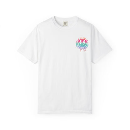 Gettin' Tipsy Camper T-Shirt — Retro Rainbow Camping Tee