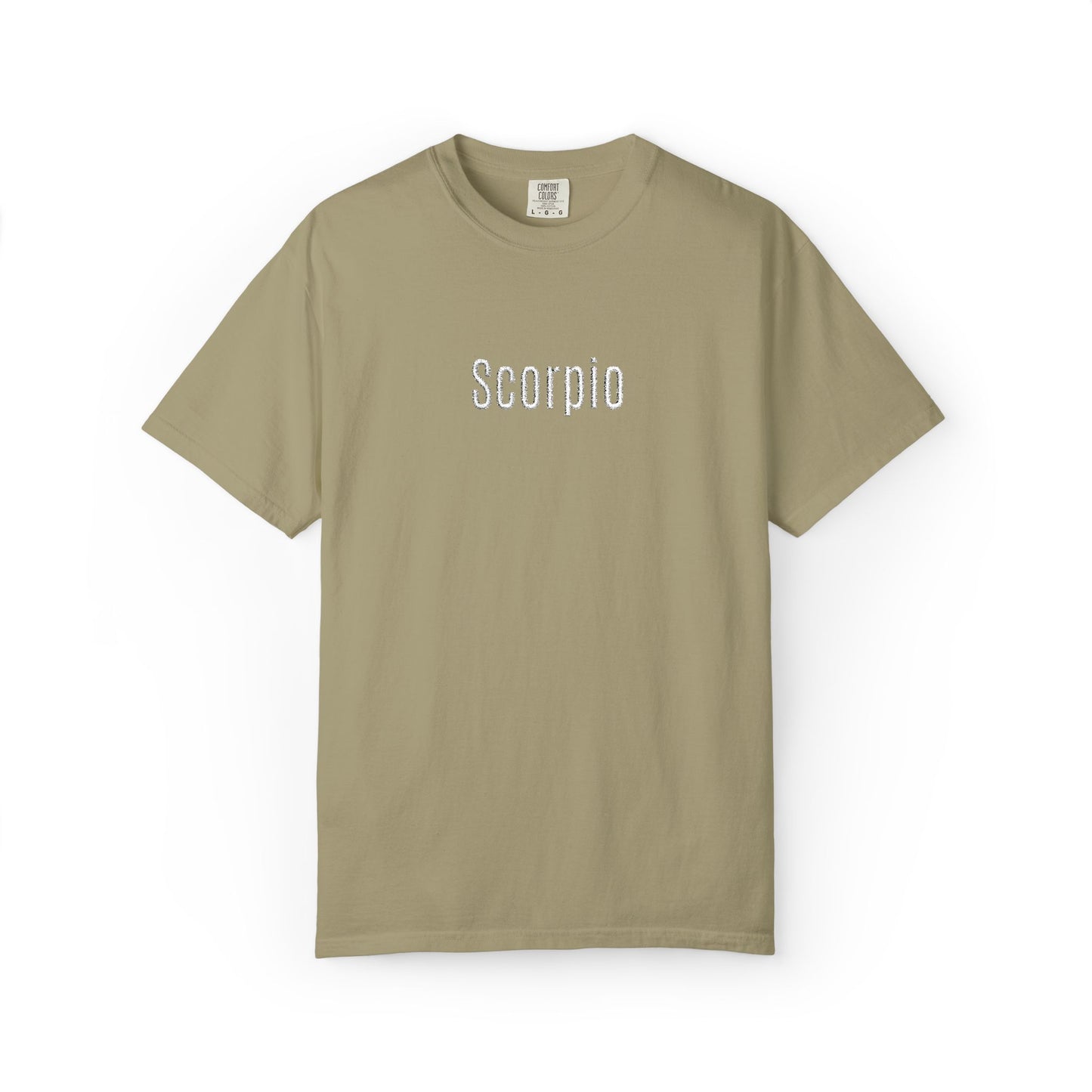 Scorpio Embroidered Script T-Shirt