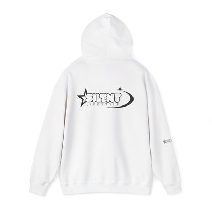 Silent Lifestyle Hoodie — Minimal Retro Logo Pullover
