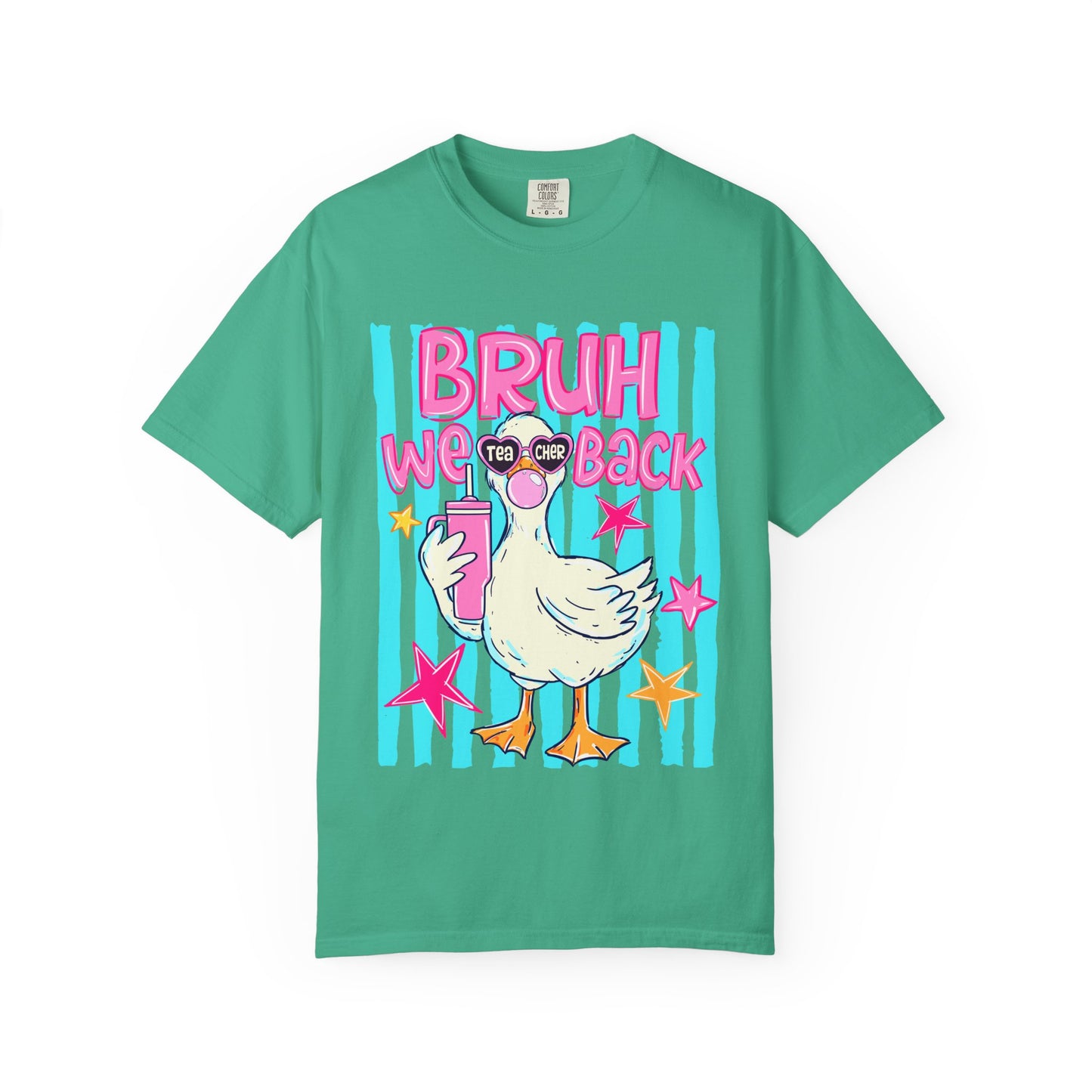 Bruh We Back Goose Teacher Graphic T-Shirt
