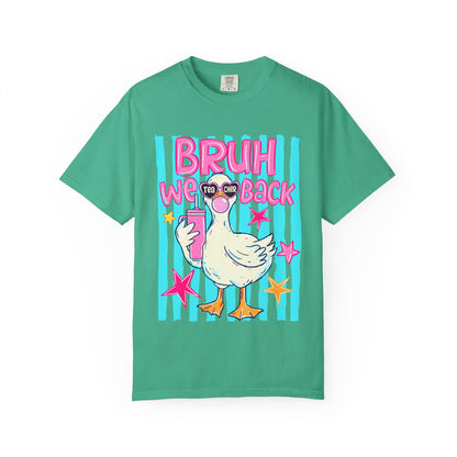 Bruh We Back Goose Teacher Graphic T-Shirt