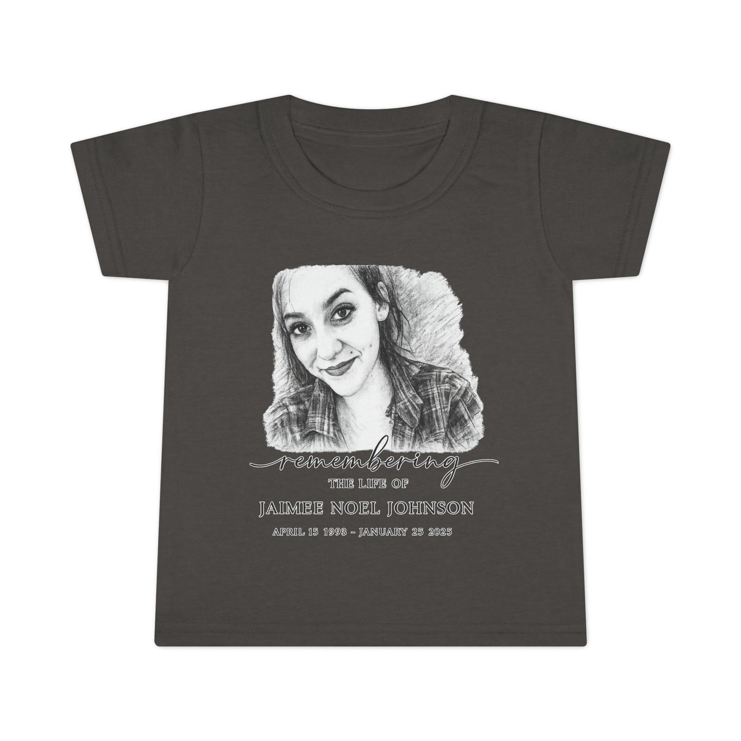 Toddler T-Shirt — Memorial Photo Tribute Tee (Custom Photo & Name)