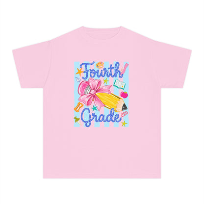Fourth Grade Youth T‑Shirt — Cute School Supplies Back to School Tee