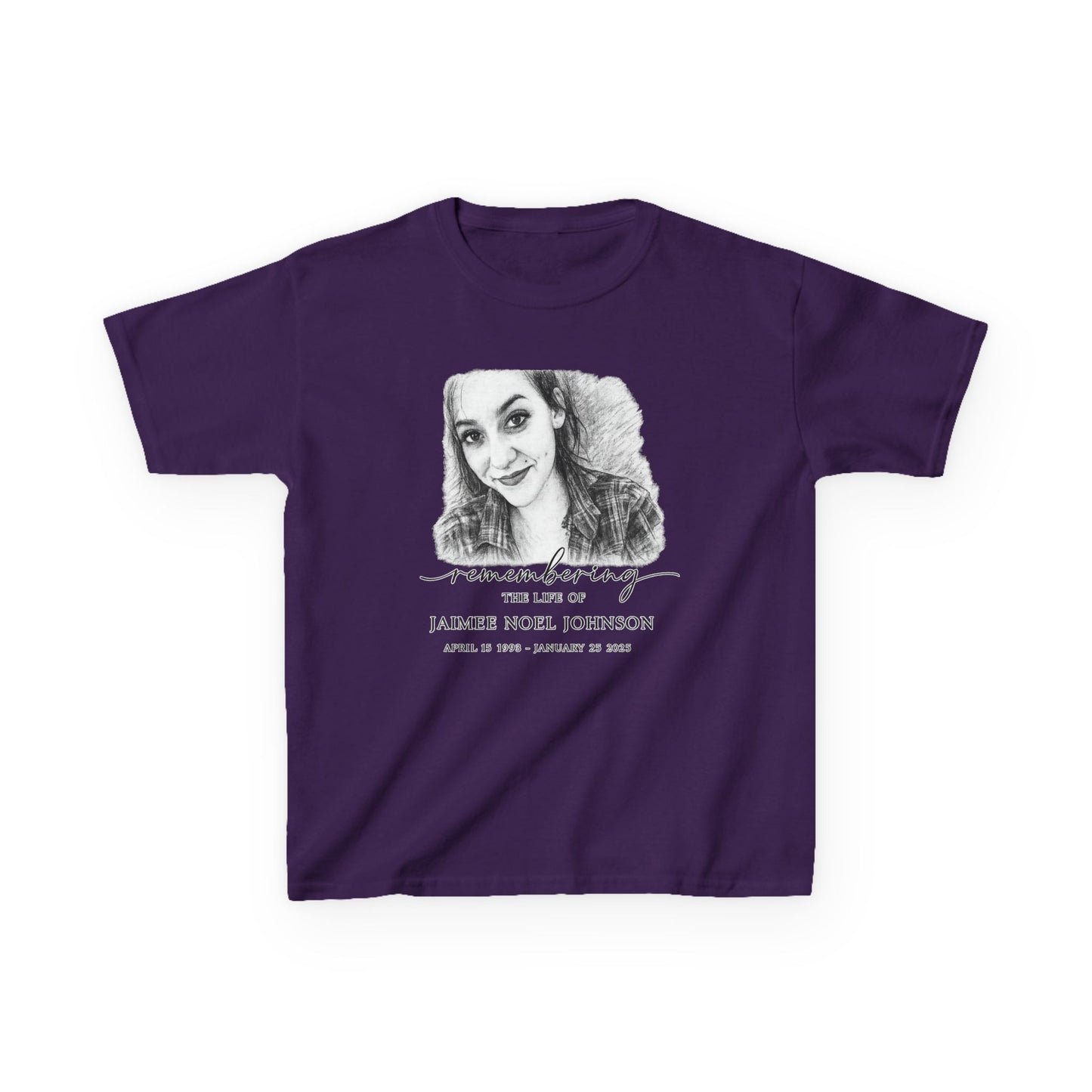 Memorial Kids Tee — "Remembering" Personalized Photo Tribute
