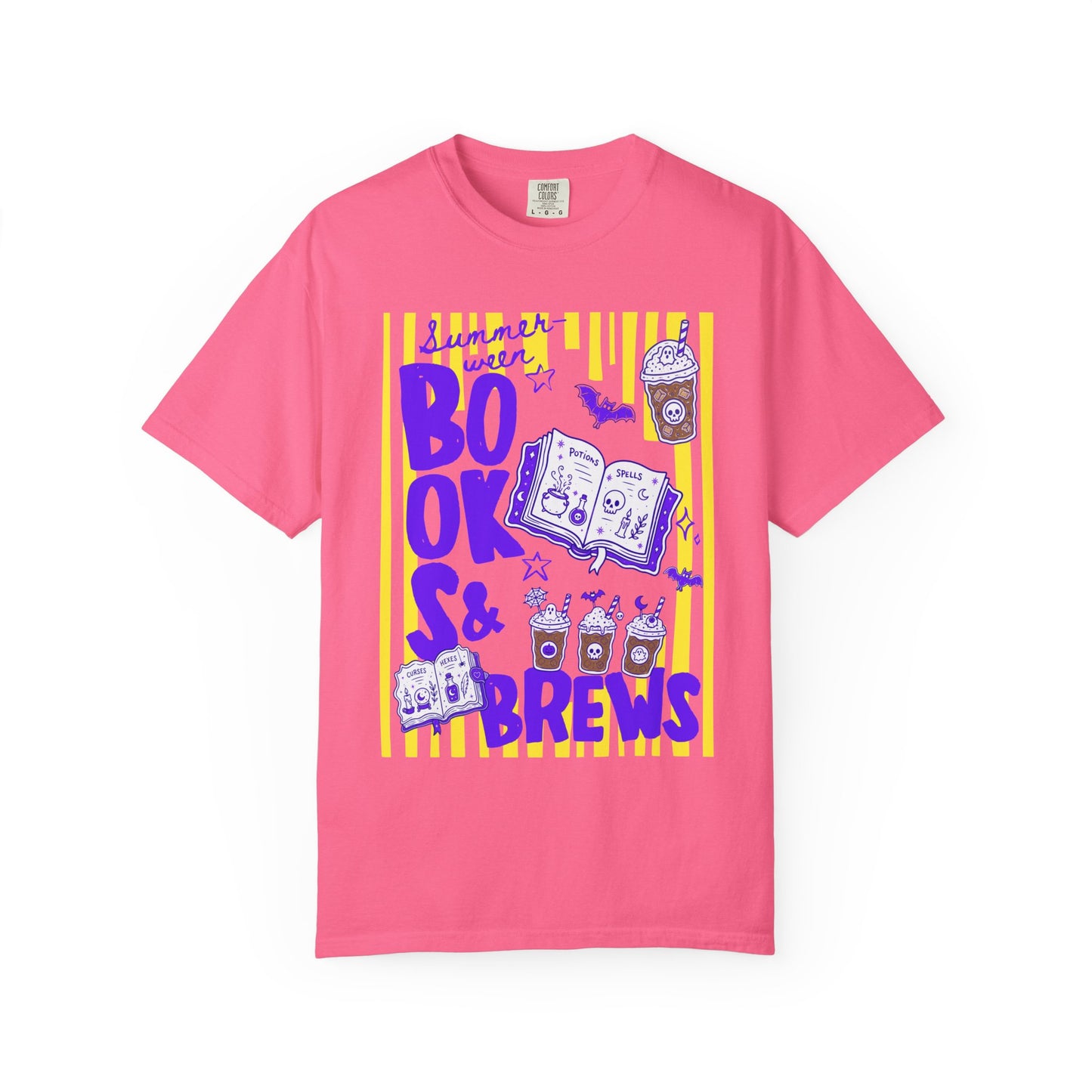 Books & Brews T-Shirt — Coffee Lover Reading Graphic Tee