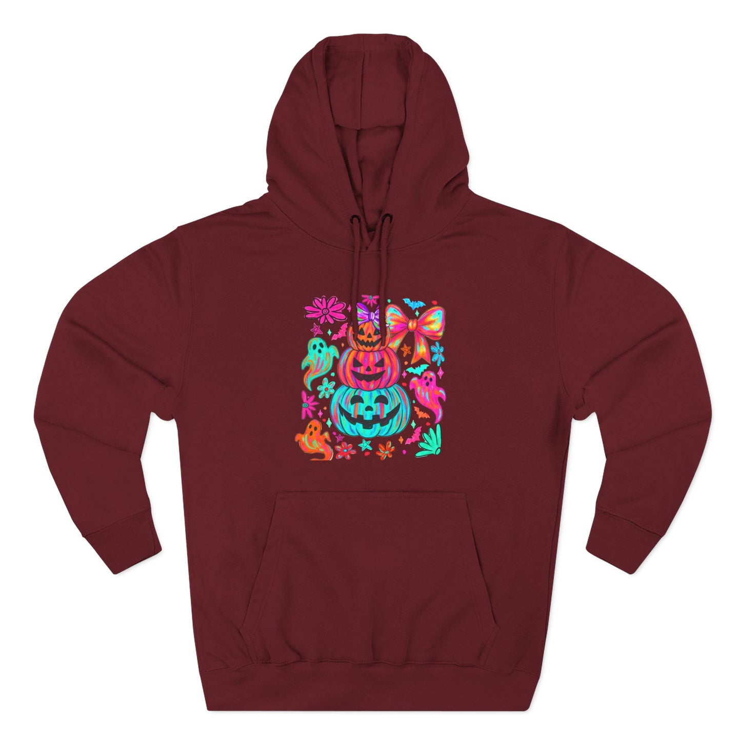 Colorful Pumpkin Hoodie — Cute Halloween Graphic Pullover