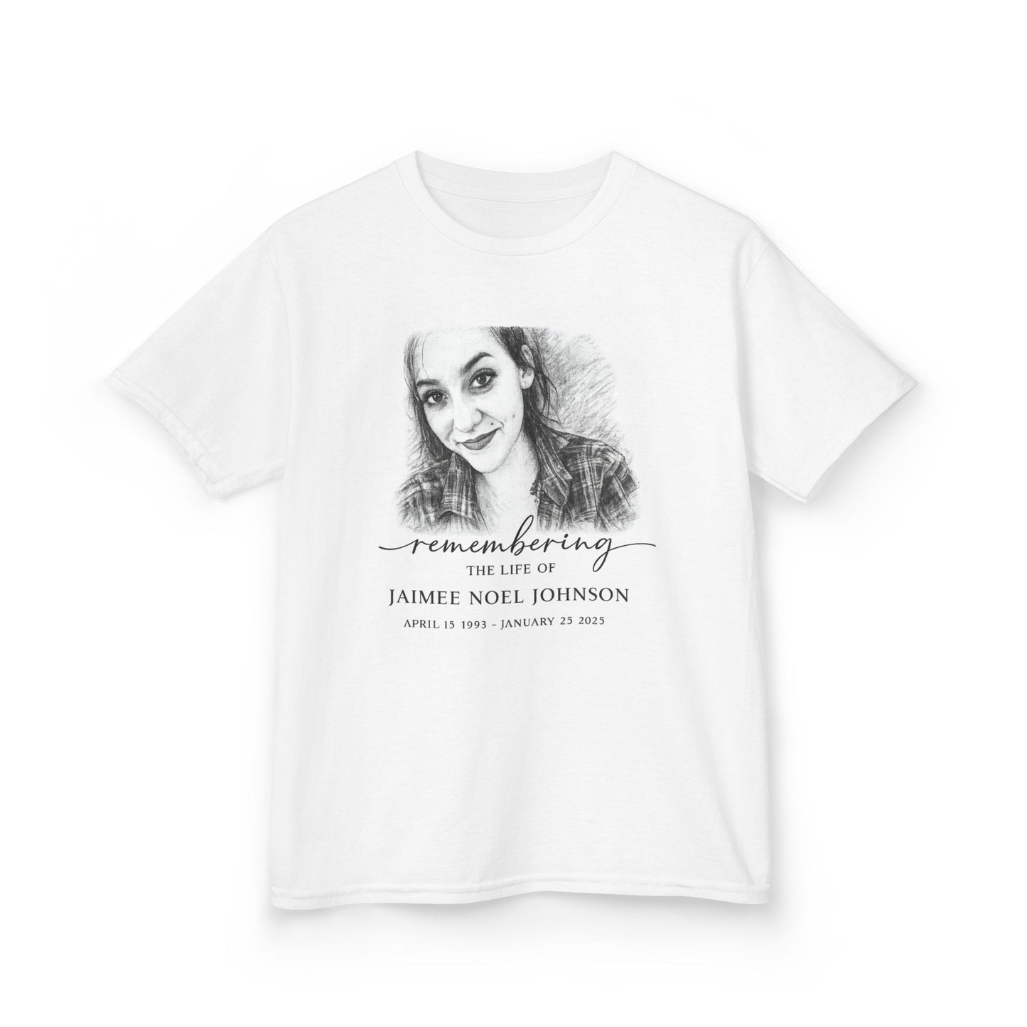 Memorial Kids Tee — "Remembering" Personalized Photo Tribute