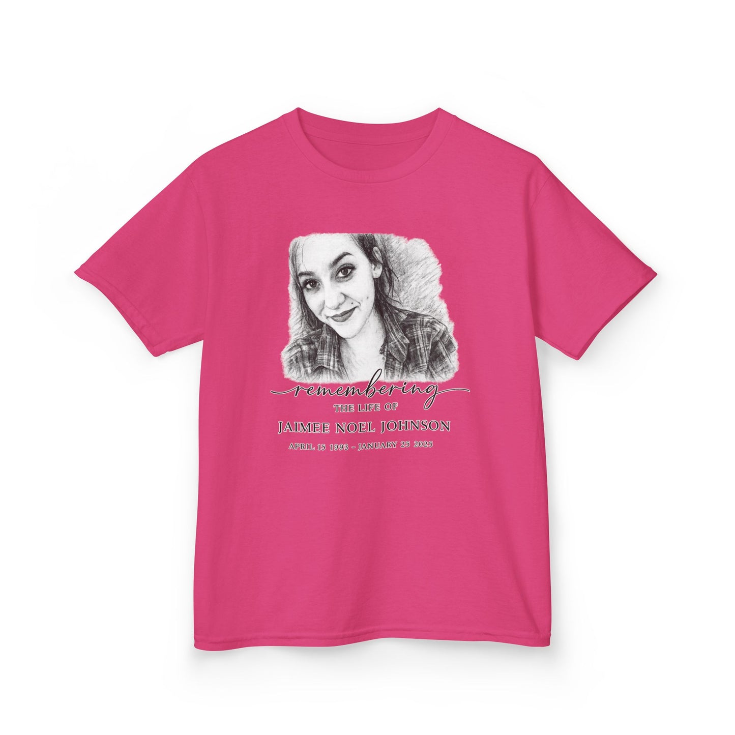 Memorial Kids Tee — "Remembering" Personalized Photo Tribute