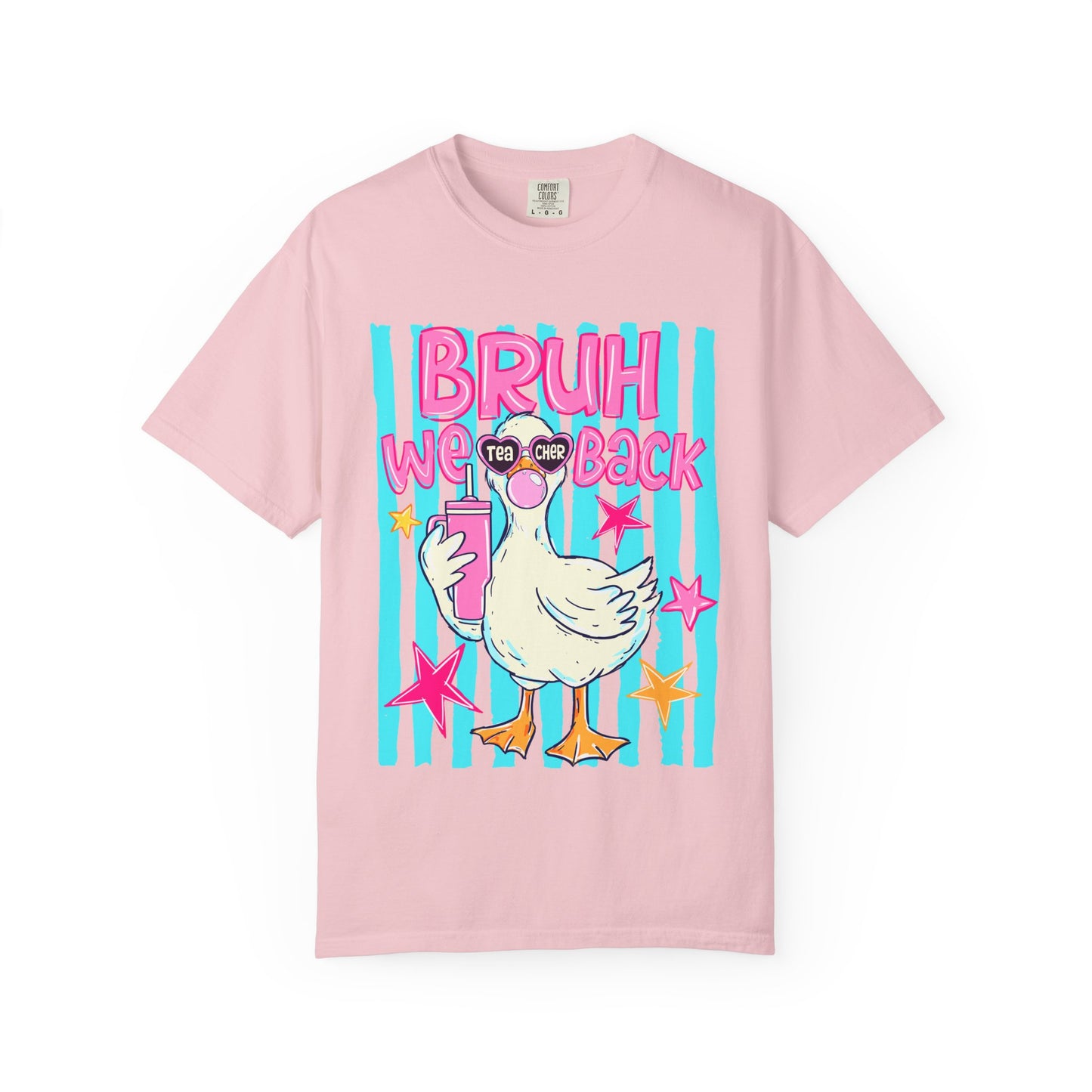 Bruh We Back Goose Teacher Graphic T-Shirt