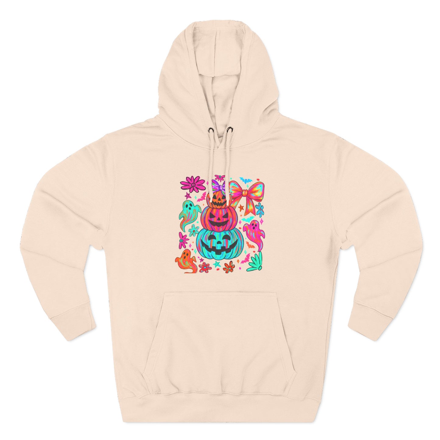 Colorful Pumpkin Hoodie — Cute Halloween Graphic Pullover