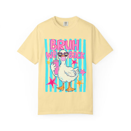 Bruh We Back Goose Teacher Graphic T-Shirt