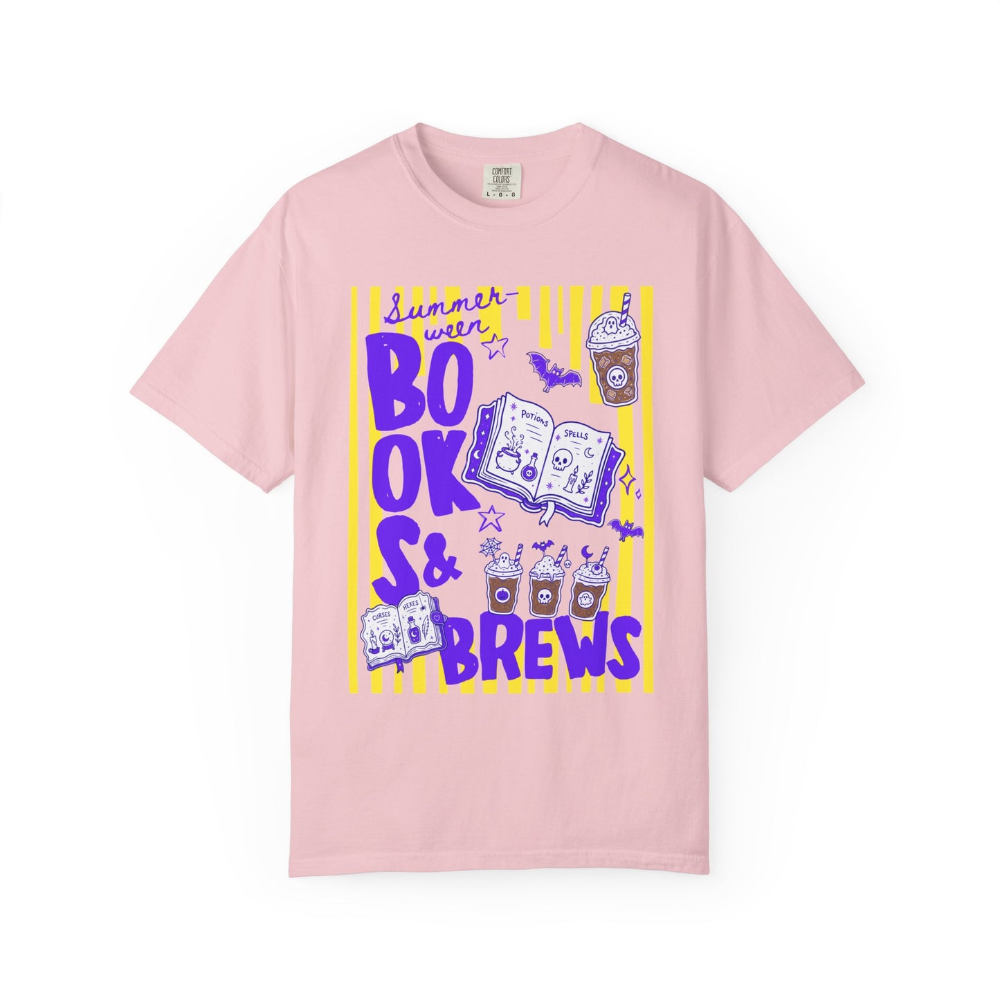 Books & Brews T-Shirt — Coffee Lover Reading Graphic Tee