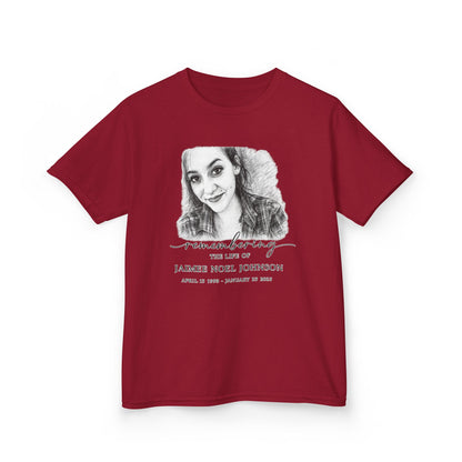 Memorial Kids Tee — "Remembering" Personalized Photo Tribute