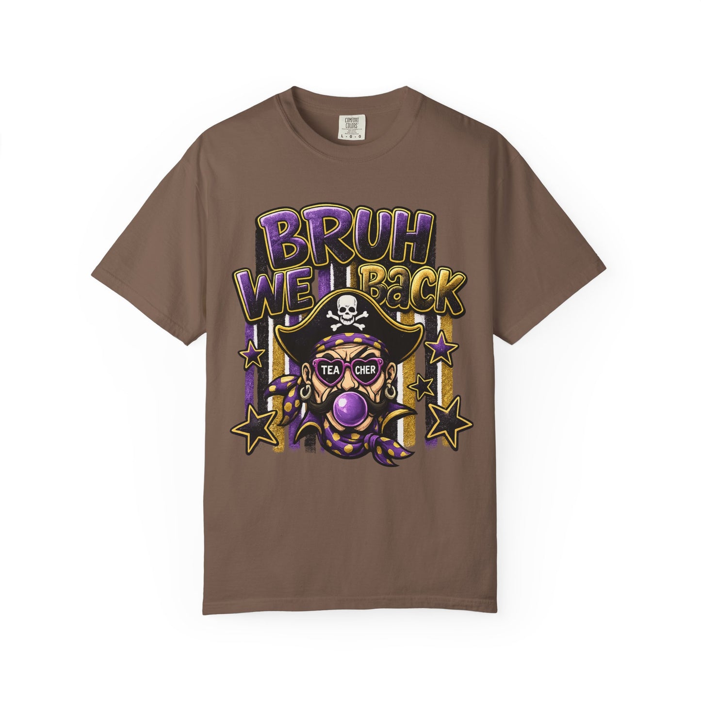 Bruh We Back Pirate Graphic Tshirt
