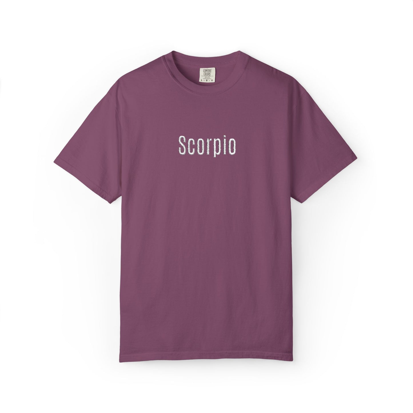 Scorpio Embroidered Script T-Shirt