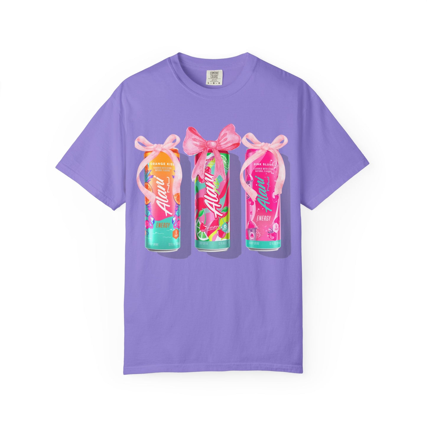 Aloha Soda Trio T-Shirt — Tropical Pink Beverage Graphic Tee