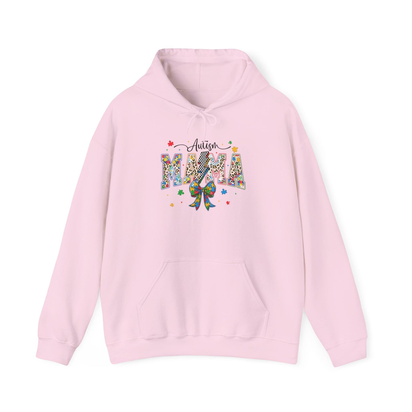 Mama Floral Ribbon Hoodie — Personalized "Mama" Design with Awareness Bow