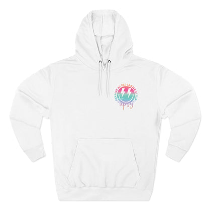 Gettin' Tipsy Camper Hoodie — Retro Pastel Camping Graphic Fleece