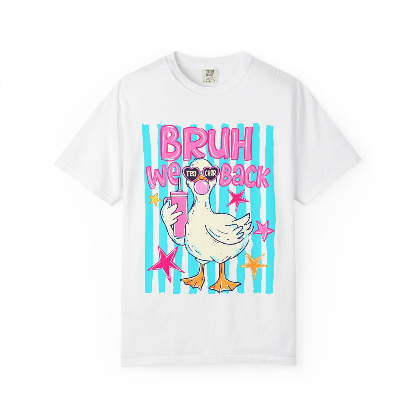 Bruh We Back Goose Teacher Graphic T-Shirt