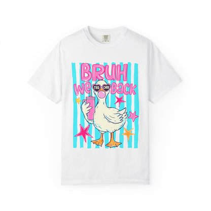 Bruh We Back Goose Teacher Graphic T-Shirt