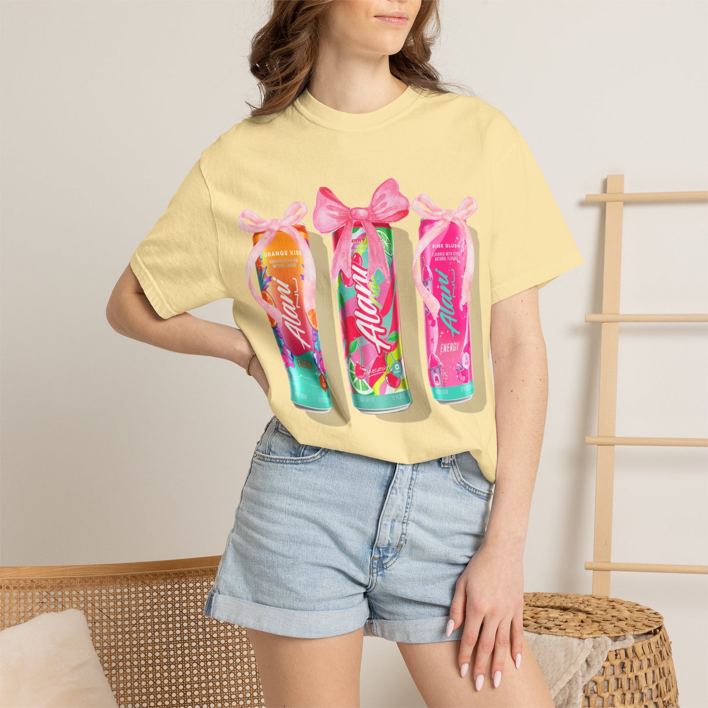 Aloha Soda Trio T-Shirt — Tropical Pink Beverage Graphic Tee