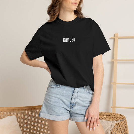 T-Shirt — 'Cancer' Graphic, Zodiac Tee
