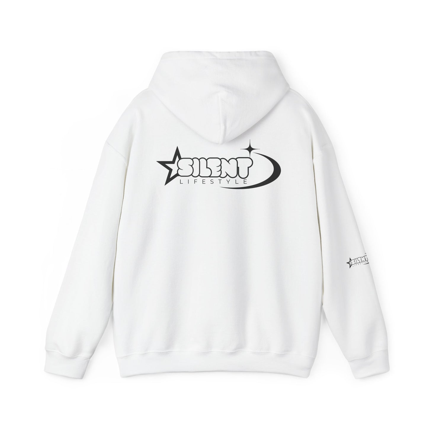 Silent Lifestyle Hoodie — Minimal Retro Logo Pullover