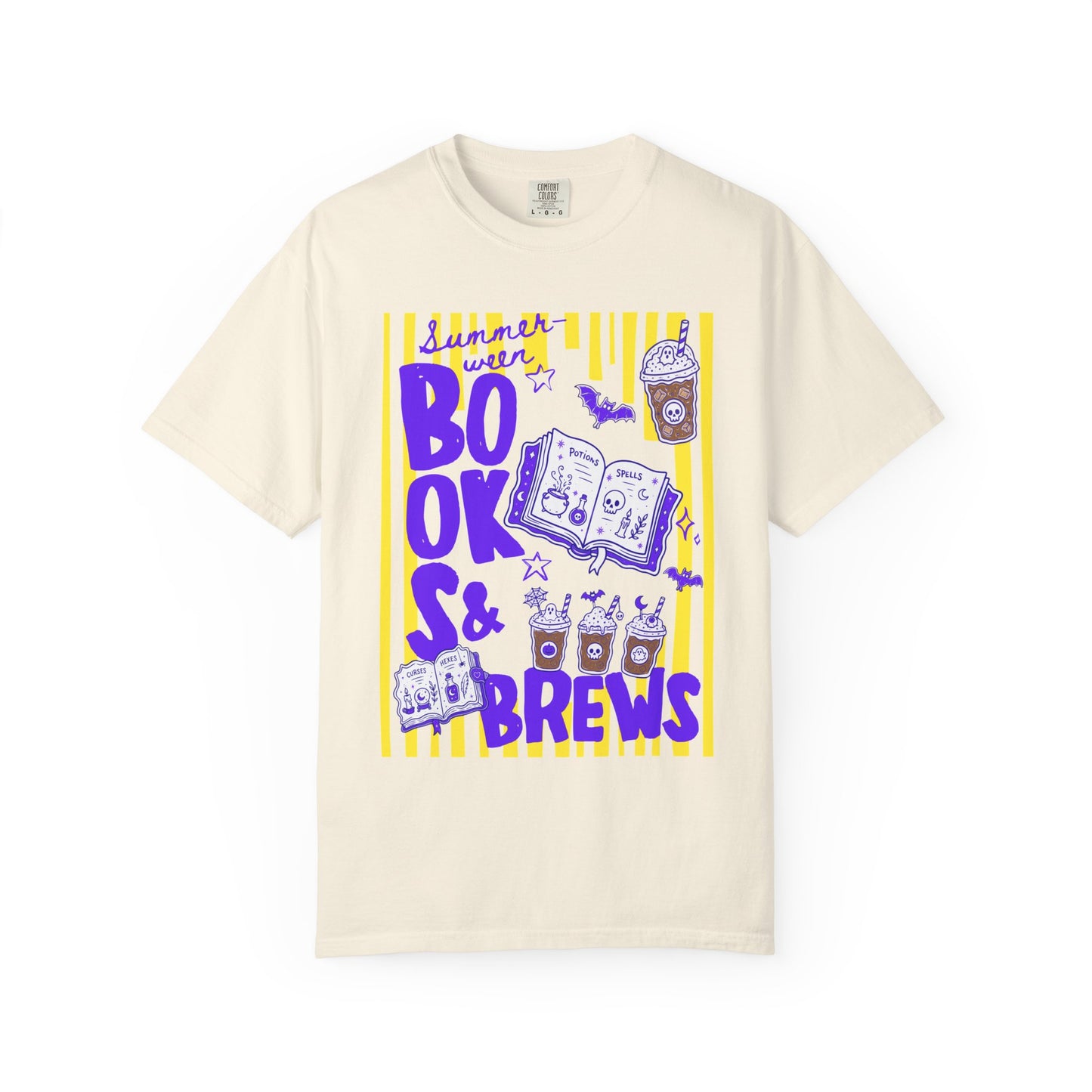 Books & Brews T-Shirt — Coffee Lover Reading Graphic Tee