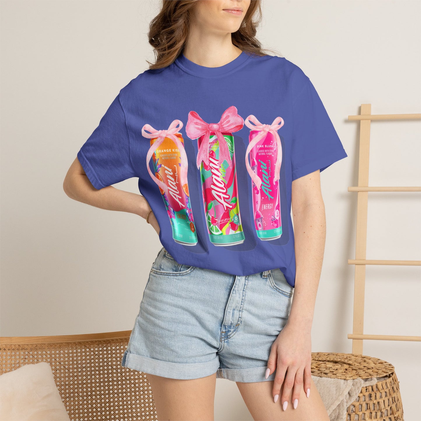Aloha Soda Trio T-Shirt — Tropical Pink Beverage Graphic Tee