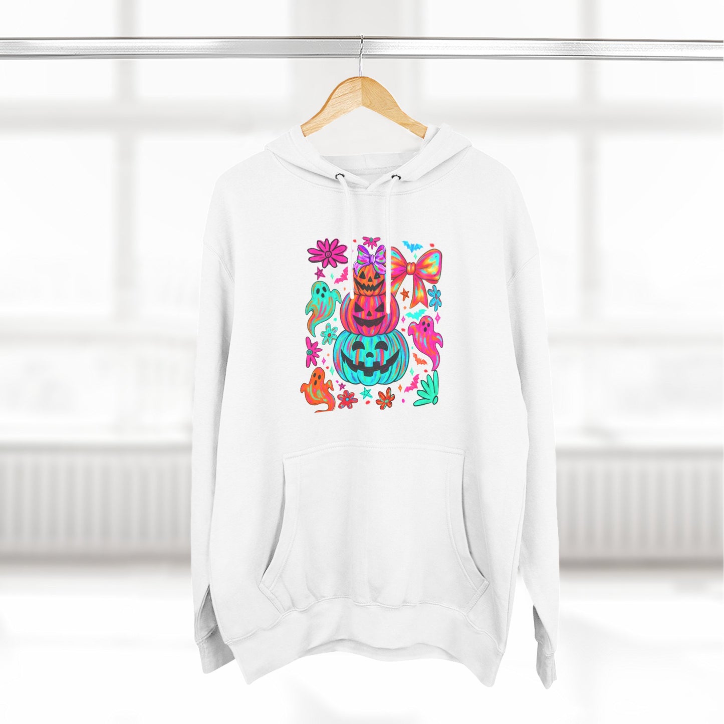 Colorful Pumpkin Hoodie — Cute Halloween Graphic Pullover
