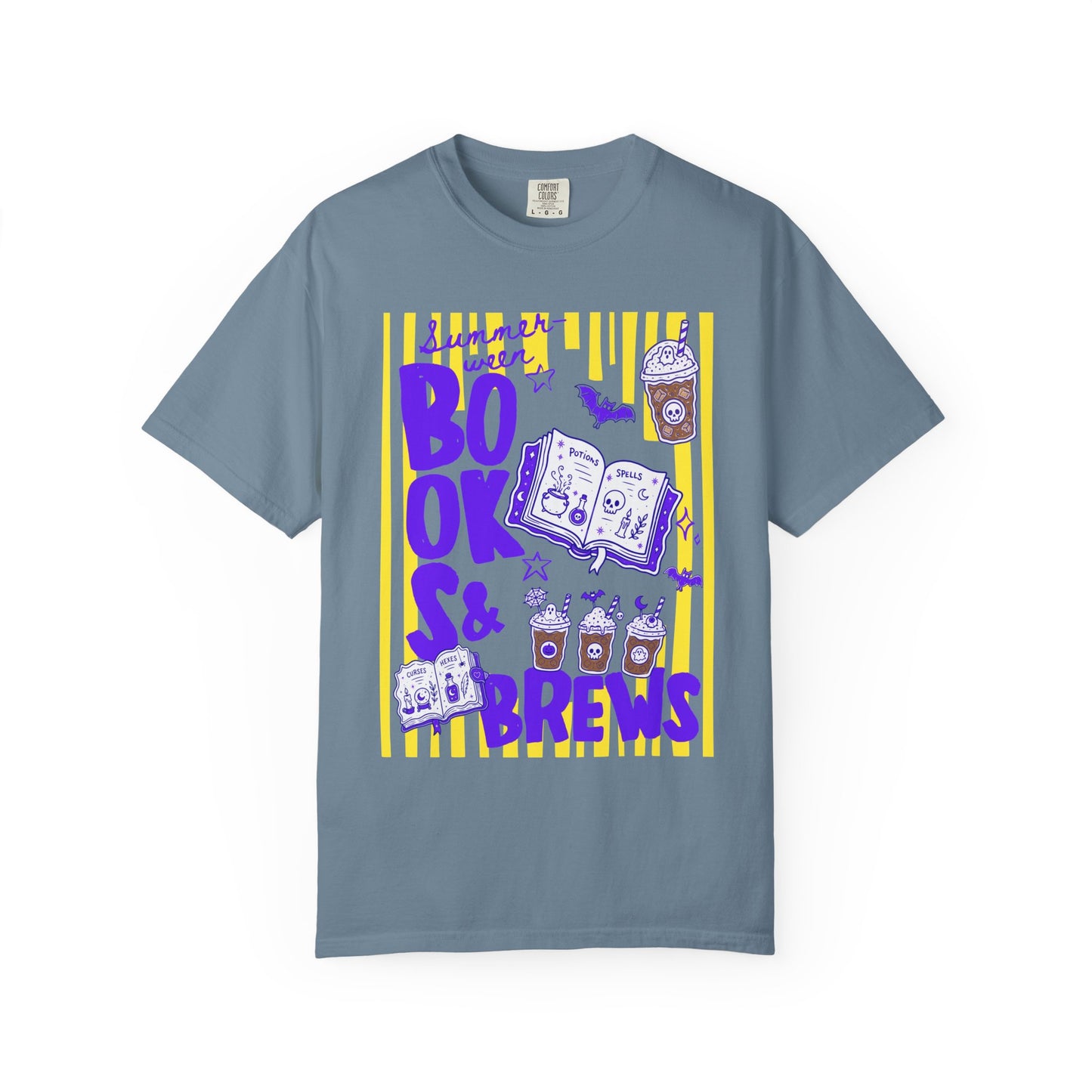 Books & Brews T-Shirt — Coffee Lover Reading Graphic Tee