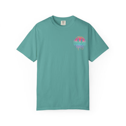 Gettin' Tipsy Camper T-Shirt — Retro Rainbow Camping Tee