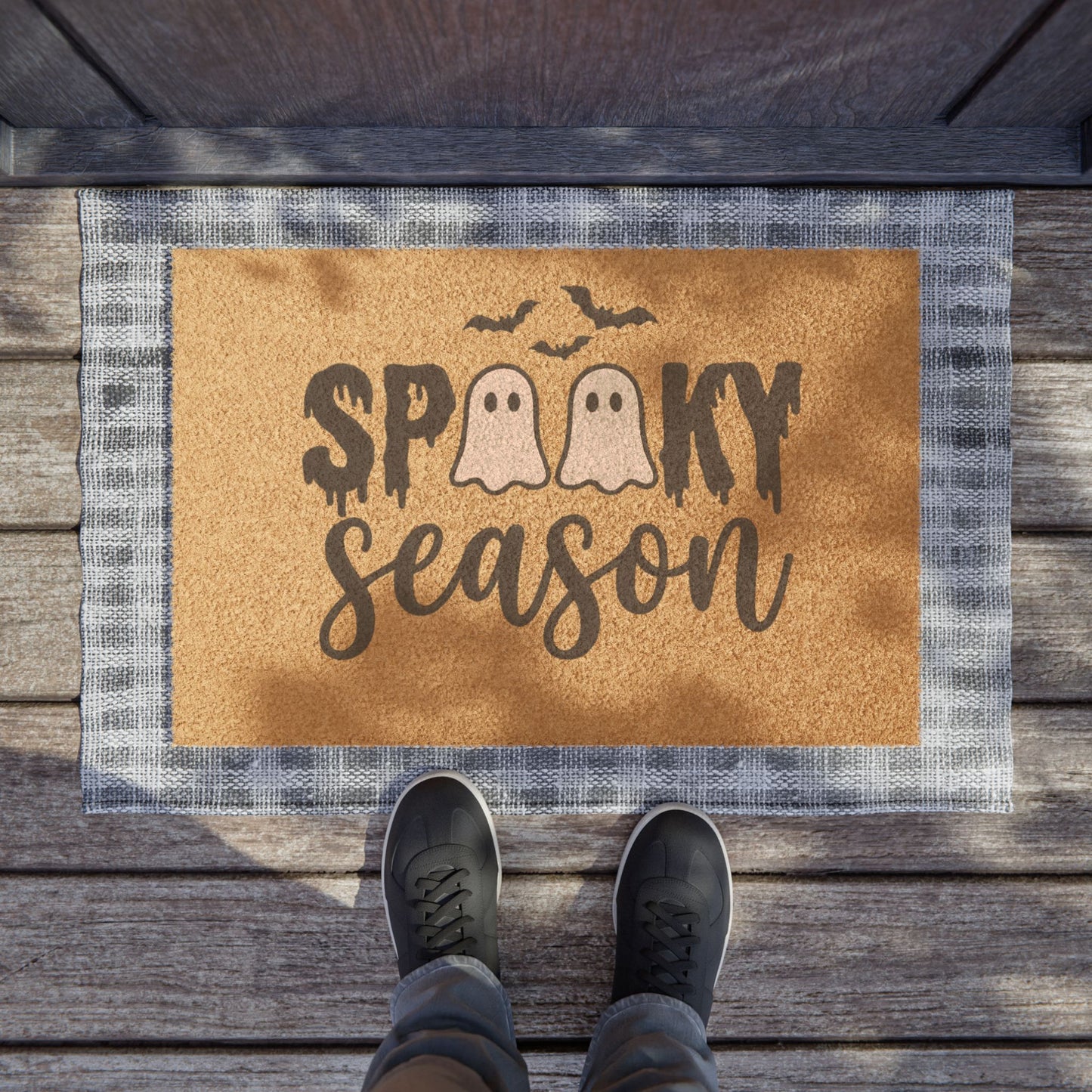 Spooky Season Doormat - Halloween Ghost Welcome Mat