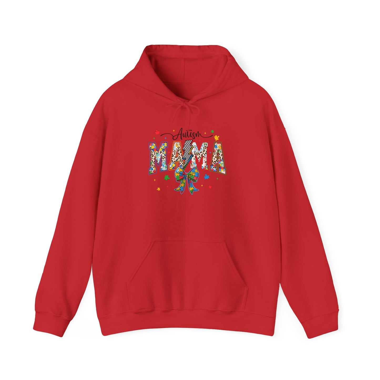 Mama Floral Ribbon Hoodie — Personalized "Mama" Design with Awareness Bow