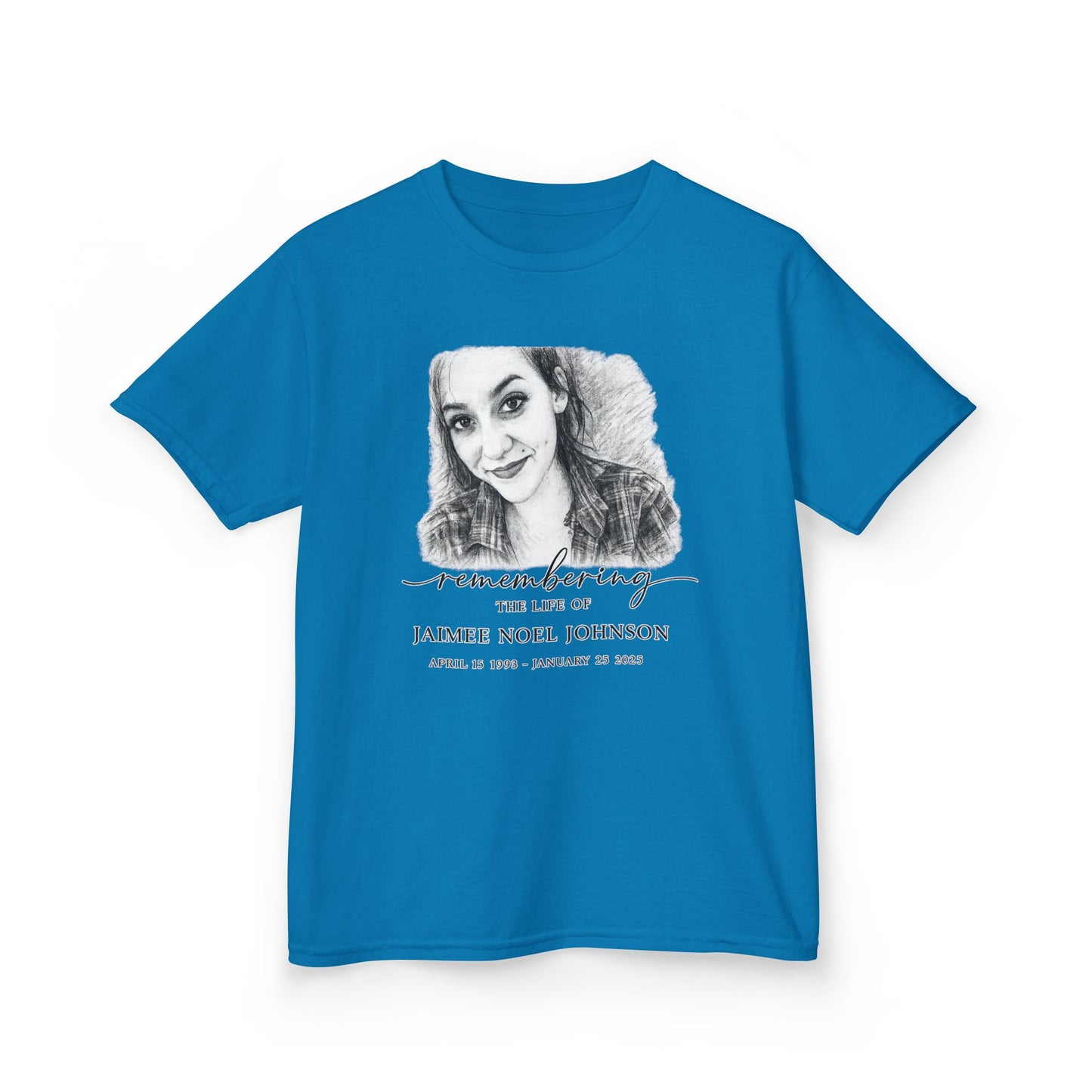 Memorial Kids Tee — "Remembering" Personalized Photo Tribute