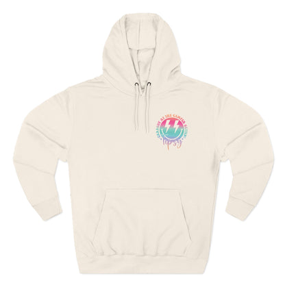 Gettin' Tipsy Camper Hoodie — Retro Pastel Camping Graphic Fleece