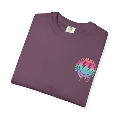 Gettin' Tipsy Camper T-Shirt — Retro Rainbow Camping Tee