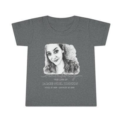 Toddler T-Shirt — Memorial Photo Tribute Tee (Custom Photo & Name)