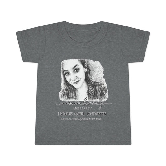 Toddler T-Shirt — Memorial Photo Tribute Tee (Custom Photo & Name)