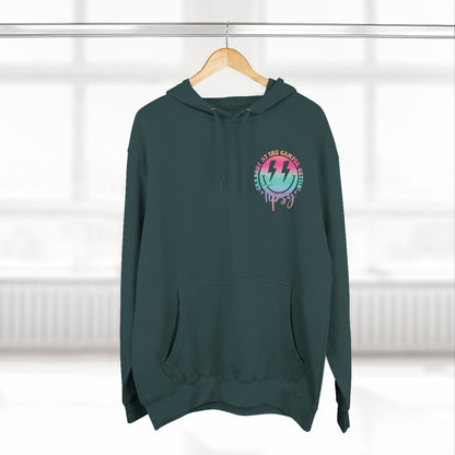 Gettin' Tipsy Camper Hoodie — Retro Pastel Camping Graphic Fleece
