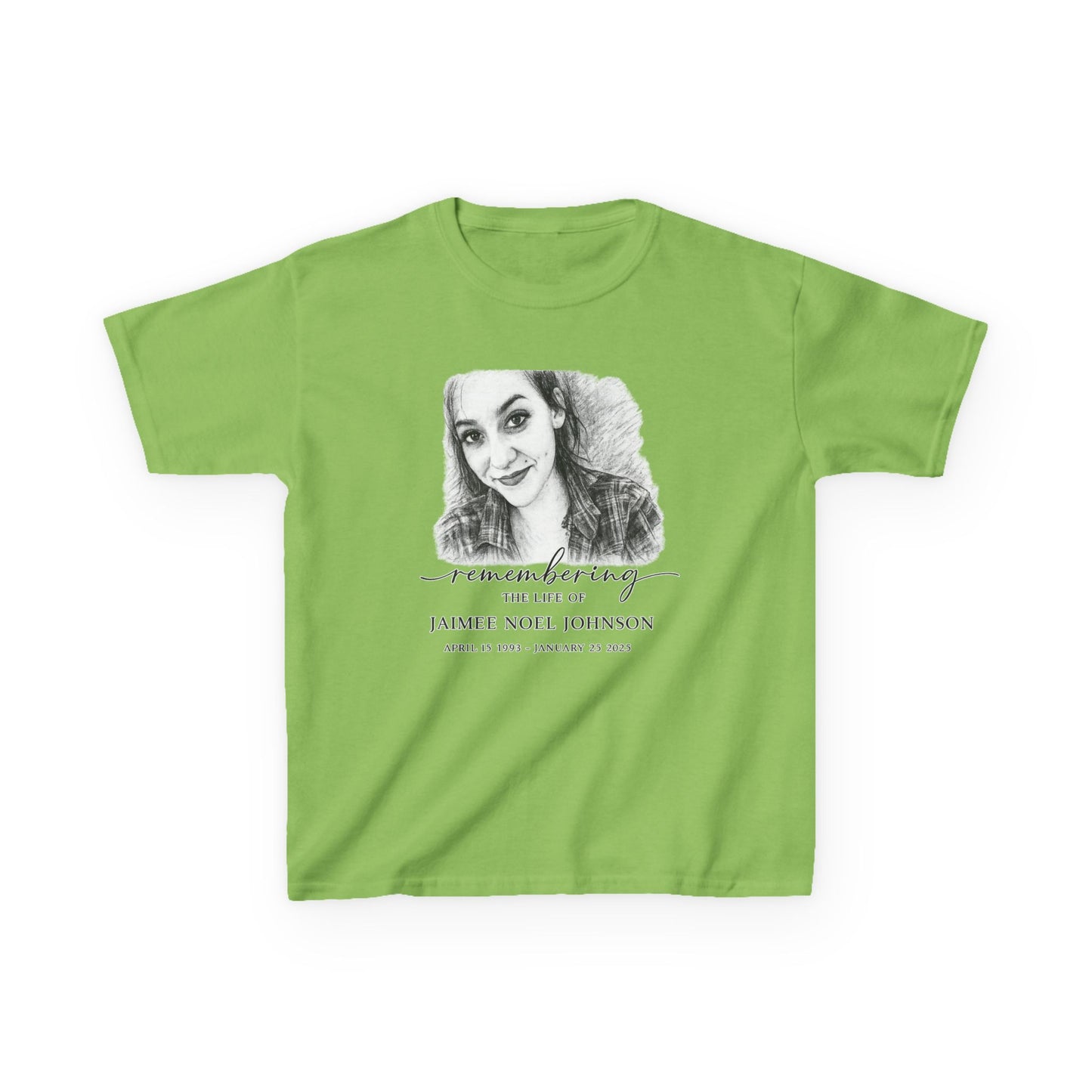 Memorial Kids Tee — "Remembering" Personalized Photo Tribute