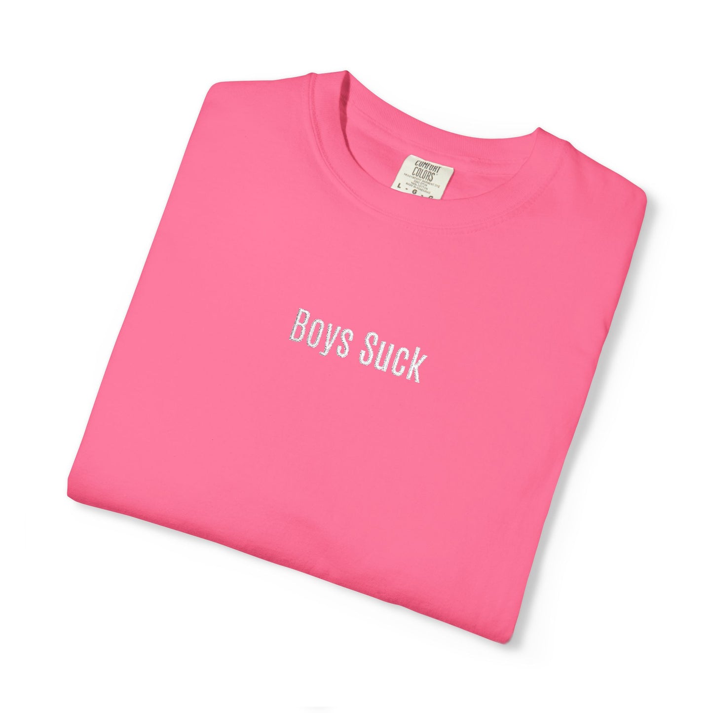 Boys Suck Embroidered  - Minimal Aesthetic Tee
